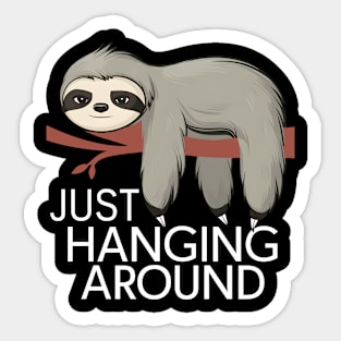 Serene Sloth: Just Hanging Around Sticker